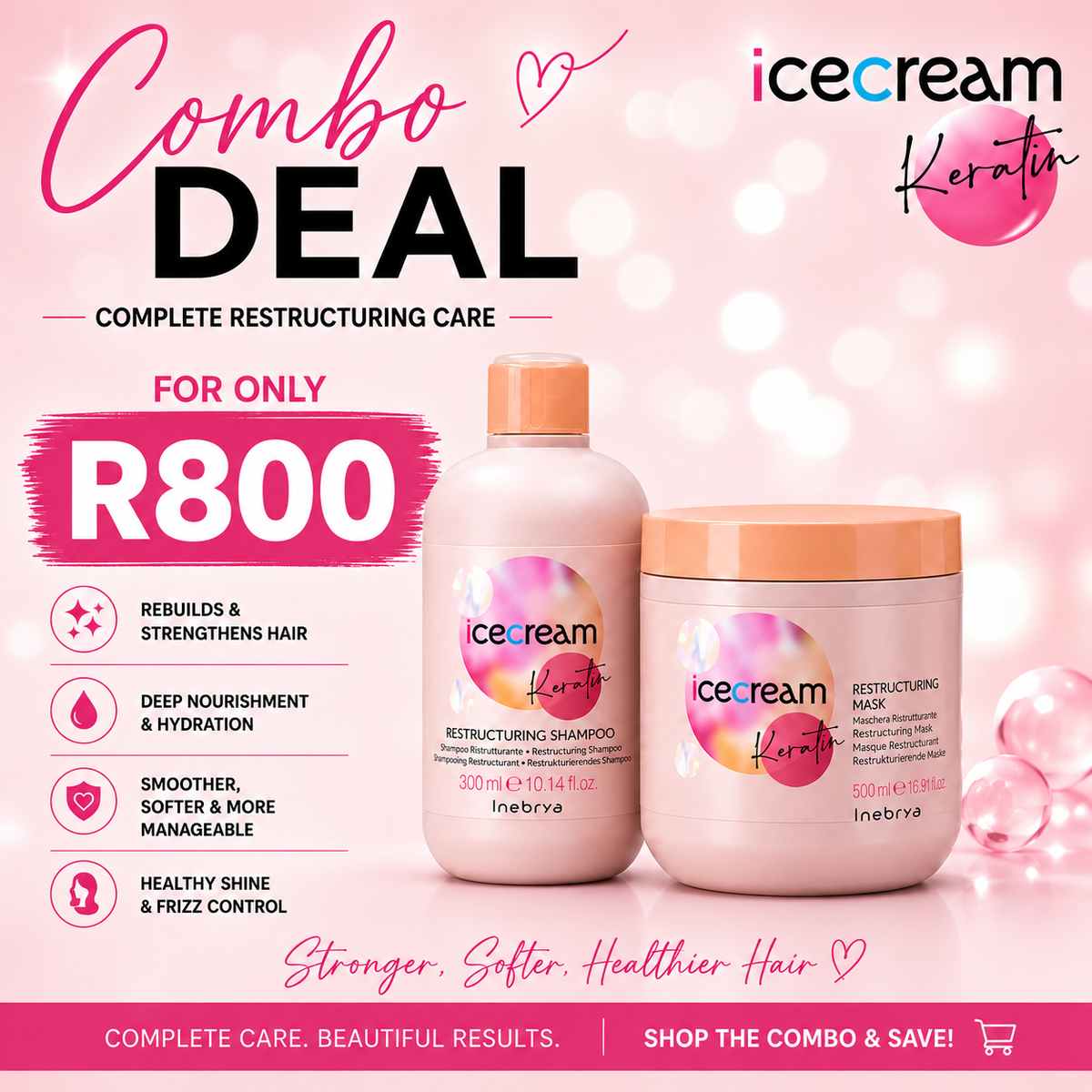 Keratin Ice Cream Range