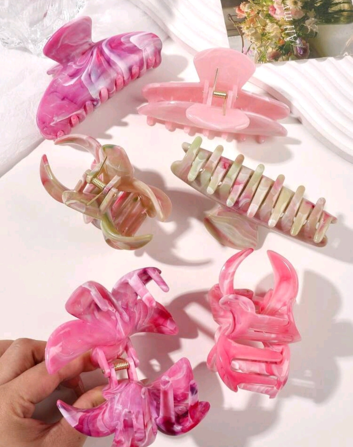 10Piece Set Marble Multi-colored Set