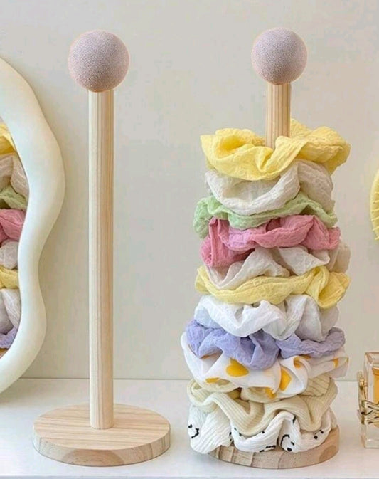 3 Piece Wooden Scrunchie Storage Stand