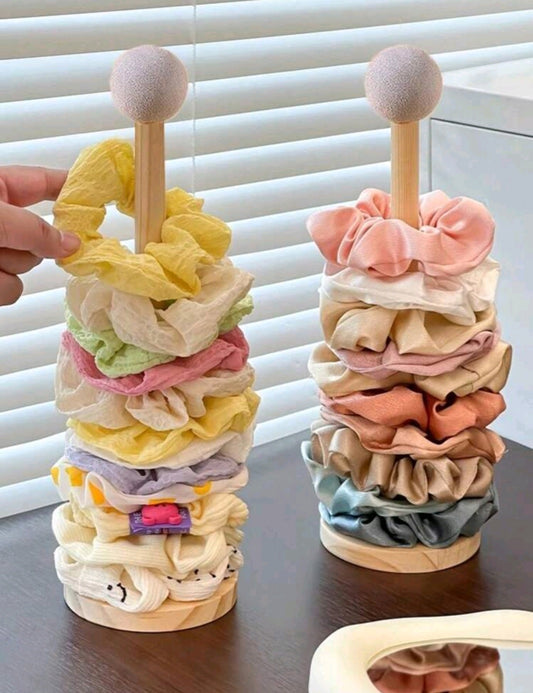 3 Piece Wooden Scrunchie Storage Stand