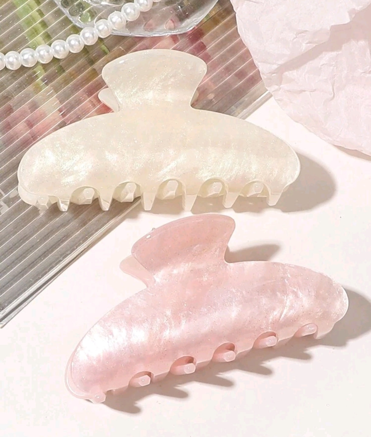 Vintage Marble 2Piece, Hair Claws