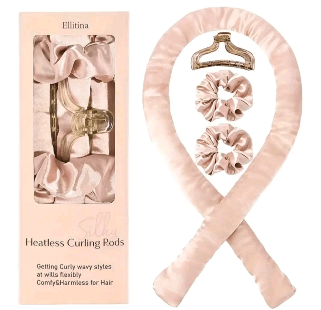 Silky Heatless Curls Set