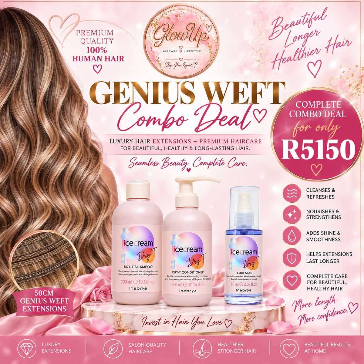 50cm (140g) Genius Weft Bundle Deal