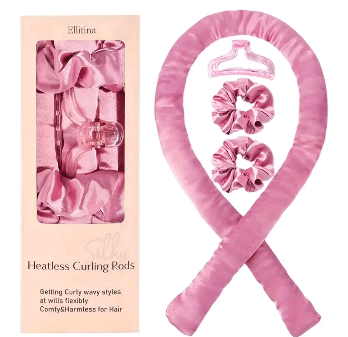 Silky Heatless Curls Set