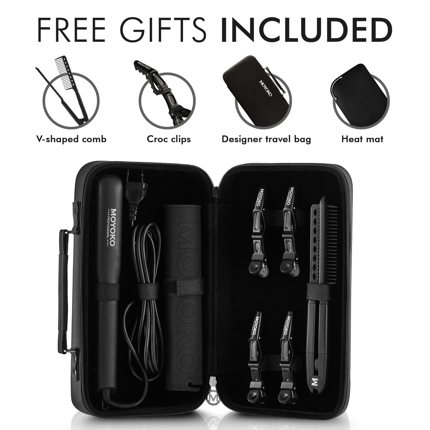 Moyoko Pro Glider Straightener Set