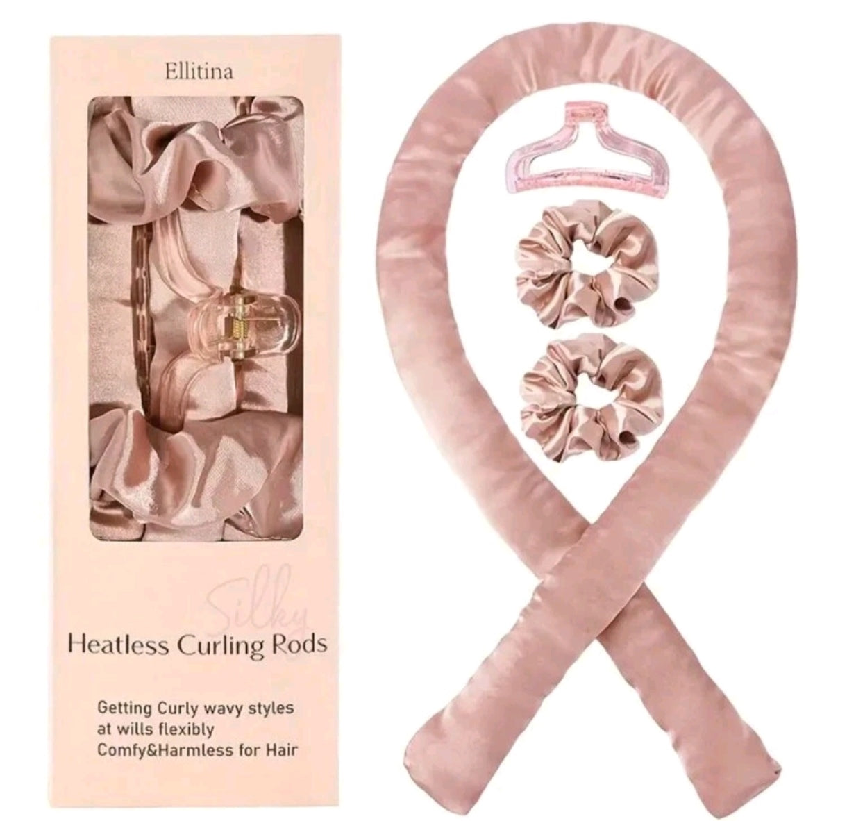 Silky Heatless Curls Set