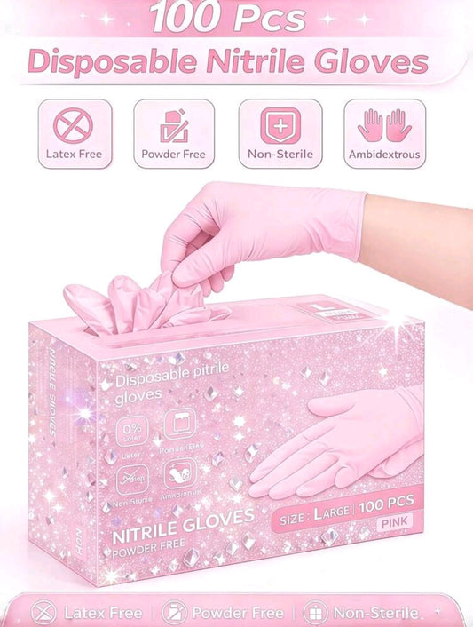 Powder free Nitrle Gloves (100piece)