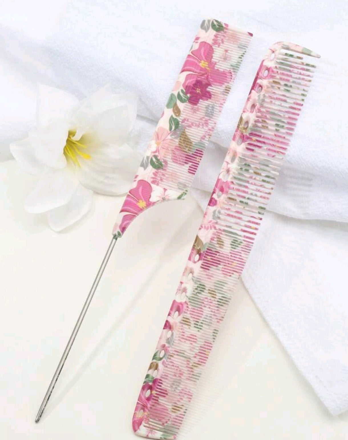 Floral Comb Set