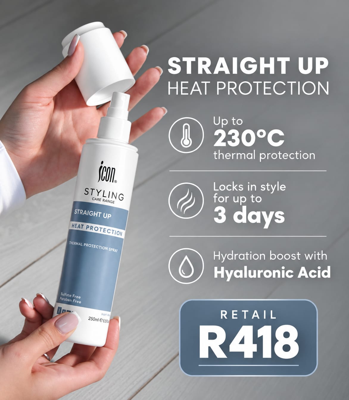 Straight Up Heat Protectant (SOLD OUT - PRE-ORDER AVAILABLE)